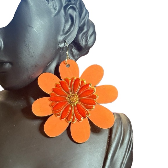 3”Flare For Big Hair Statement Earrings - Picture 2 of 8